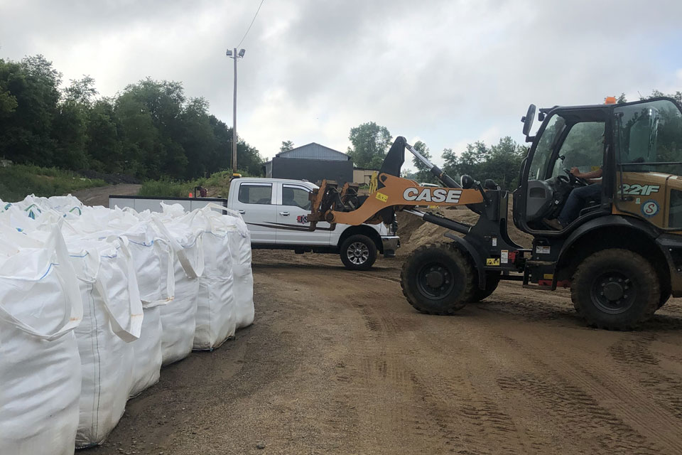 J S Maintenance Sandbags For Pipeline Stabilization Flood And Erosion Control